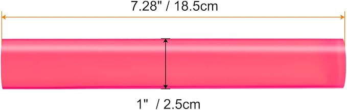 HARFINGTON Acrylic Clay Roller 7.28 Inch x 1 Inch Solid Non-Stick Plastic Round - Image 2