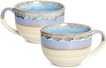 Bosmarlin Ceramic Jumbo Coffee Mug Set of 2, 23 Oz, Large Mug Soup