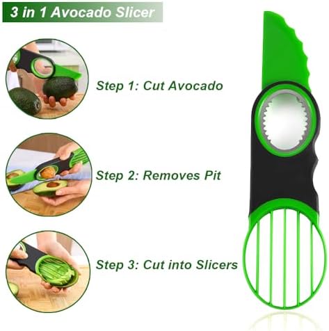 Stainless Steel Avocado Slicer, Corer and Paring Knife