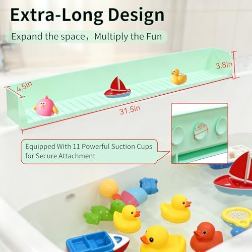 Bathtub Splash Guard for Tub Kids - Silicone Splash Guard with 11