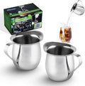 Stainless Steel Bell Creamer Espresso Shot Frothing Pitcher Cup Latte