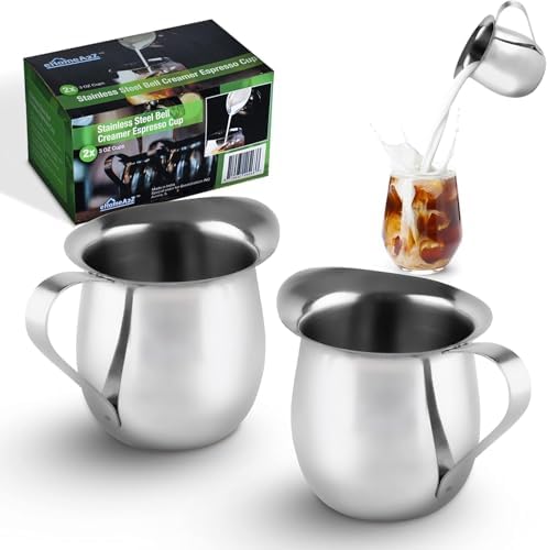 Stainless Steel Bell Creamer Espresso Shot Frothing Pitcher Cup Latte