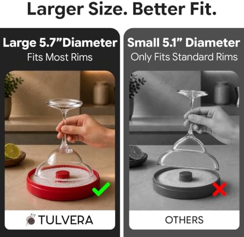 Margarita Salt Rimmer Set, Cocktail Glass Rimming Kit for Sugar, Bar