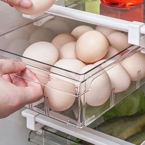 Refrigerator Drawer, Large Capacity Transparent Box Rectangular Fridge