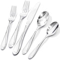 KINGSTONE 20-Piece Silverware Set Service for 4, Heavy Duty Stainless