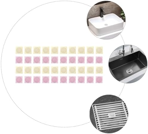 40pcs Drain Hair Stopper Easy Install Shower Drain Cover