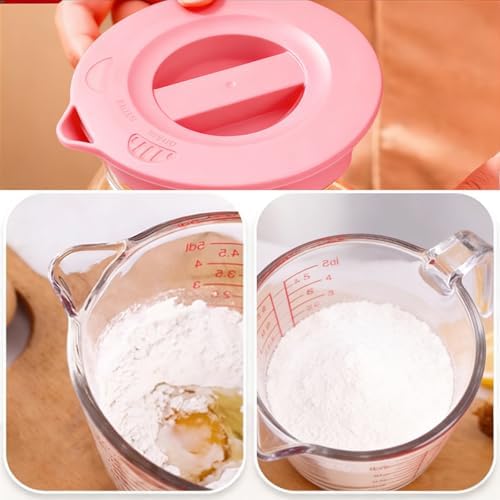 2-Cup Borosilicate Glass Measuring Cup with Lid