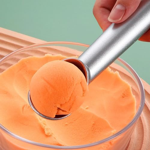 2pcs Ice Cream Scoop with Confortable Handle Professional Metal Ice