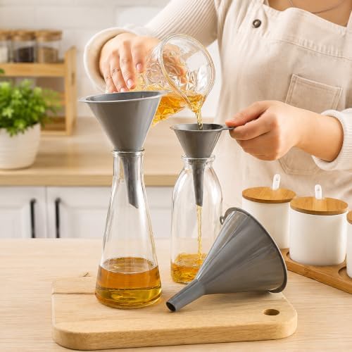 Kitchen Funnels for Kitchen Use Filling Bottles with Clean Brush, Set