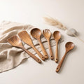 Teak Wooden Kitchen Utensil Set of 6