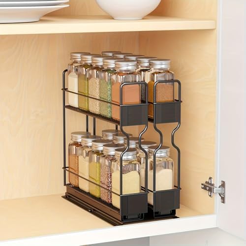 Pull Out Spice Rack Organizer for Cabinet, Heavy Duty Slide Out