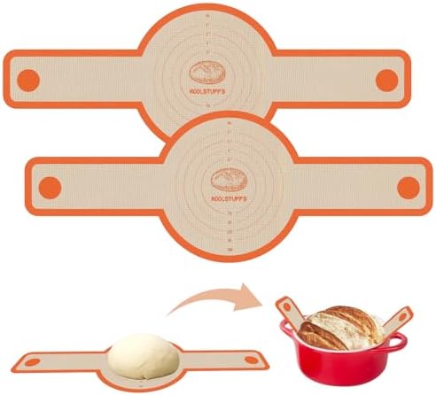 Koolstuffs Sourdough Silicone Bread Sling for Dutch Oven, 2 Pack