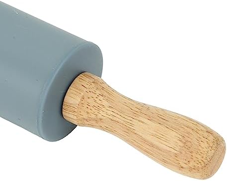 Tissting Silicone Rolling Pin and Kneading Mat Set, 13.2in/33.5cm