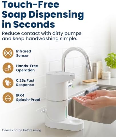 Everlasting Comfort Touchless Soap Dispenser, 350ml/12 oz
