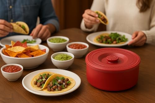 Juniperos Large Tortilla Warmer (Fits 23 Tortillas) – 2× Bigger
