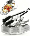 304SS Oyster Grill Tray and Silicone Tongs BBQ Set, 16-Piece