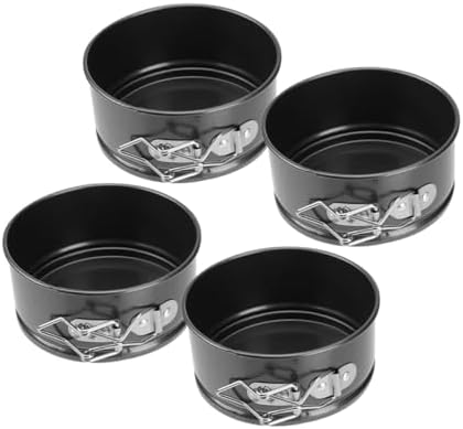 GALPADA 4pcs Non-stick Mini Cheesecake Pans with Locking Springform