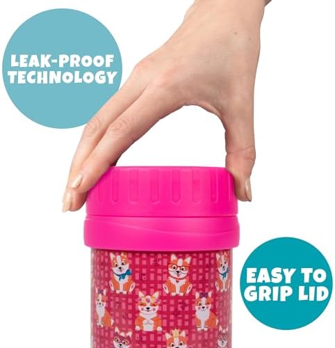 Bentology Kids Insulated Lunch Bag Set with 13 oz Food Jar and Ice