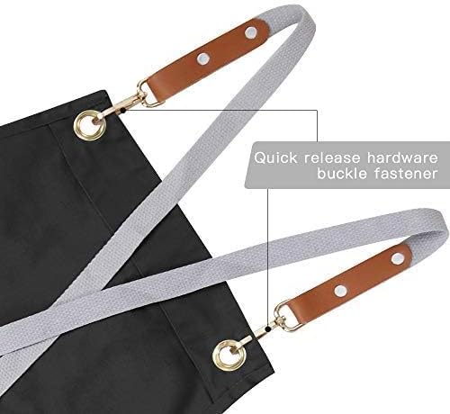 Mignongirl Chef Apron-Cross Back Apron - Image 6