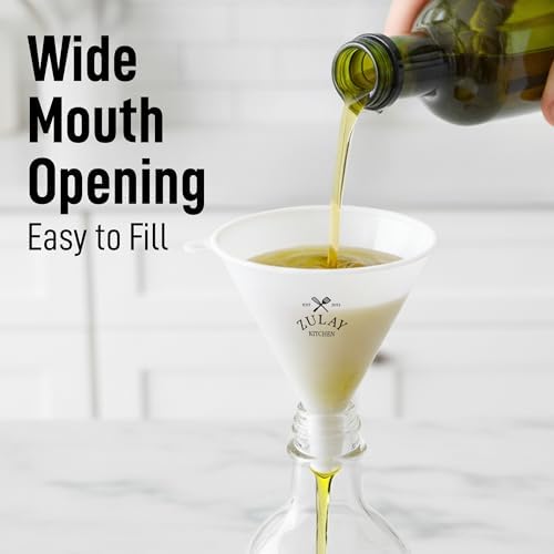 Zulay Kitchen 3-Piece Funnel Set, for Kitchen Use Filling Bottles