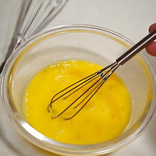 10 inch Stainless Steel Whisk, 5 inches for mixing small amounts of