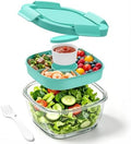 56oz Glass Salad Container with Airtight Lid