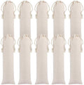 BESTonZON 10 Pcs Cotton and Linen Pouch Bag Straw Carrying Case