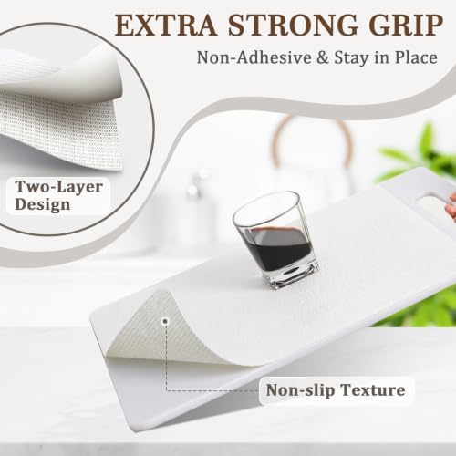Shelf Liner for Kitchen Cabinets and Drawers, 12" x 240" White