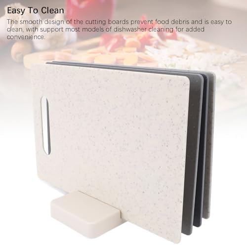 Cutting Board Set, Color Coded Chopping Mats for Meat, Fish