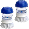 CELOX 2 Pack Dish Brush with Soap Dispenser