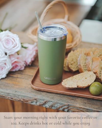 20oz Travel Coffee Tumbler, Insulated Travel Mug, Light Blue