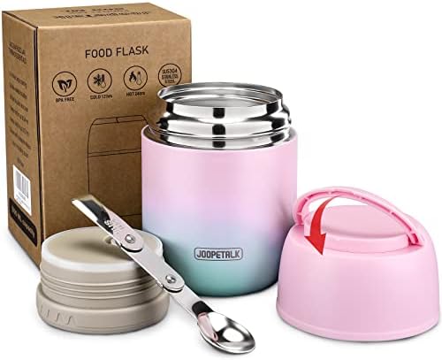17 oz Insulated Lunch Containers Hot Food Jar, Wide Mouth Soup Thermo