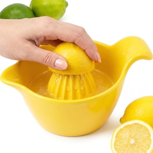 4-Inch Ceramic Lemon Squeezer with Handle