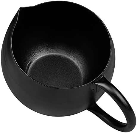 GoCraft Sugar Bowl and Creamer Pitcher Set | Matte Black Iron Cup Jug