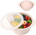 42oz Collapsible Silicone Microwave Steamer (Beige)