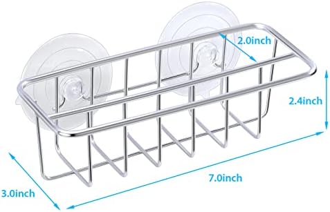 TESOT Sink Caddy Sponge Holder, SUS304 Stainless Steel, Silver