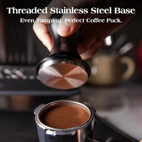 7 PCS Espresso Accessories Kit: 53.3mm Espresso Tamper, Coffee
