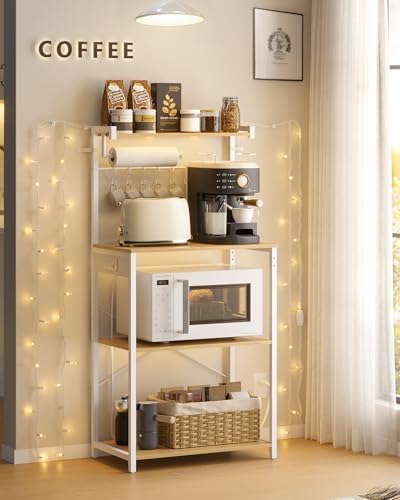 VASAGLE 4-Tier Kitchen Bakers Rack, 23.6-Inch Wide