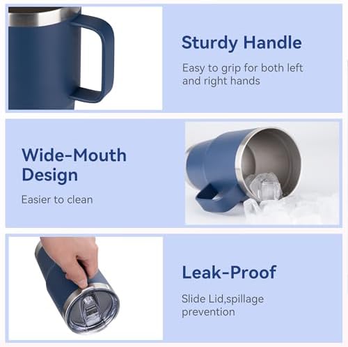 HASLE OUTFITTERS 20oz Tumbler with Lid, Stainless Steel Tumbler with
