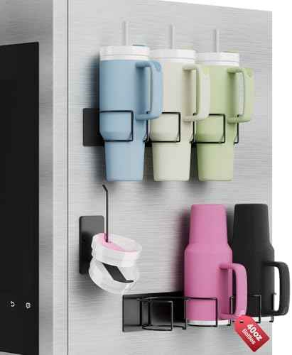 Arctiiro Magnetic Stanley Cup Holder for Refrigerator, Water Bottle