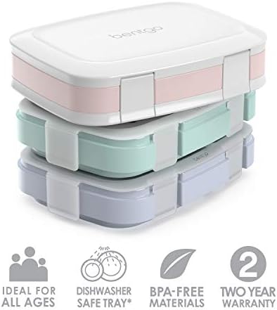 Bentgo Fresh 3-Pack Meal Prep Lunch Box Set, 3-Compartment Trays