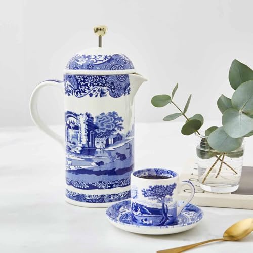 Spode Blue Italian 28-Ounce Porcelain French Press