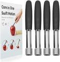 Stainless Steel Apple Corer Tool 4 Pack, Premium Fruit Core Remover