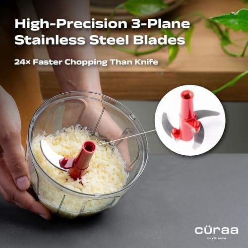 CÜRAA ChopLab Lite Manual Vegetable Chopper for Kitchen Use | By Chef
