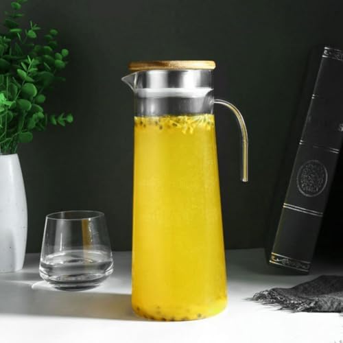 Acrylic Water Pitcher with Lid, 1.2l Beverage Jug