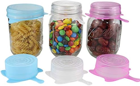 Silicone Stretch Lids, 6 Pack, Various Sizes
