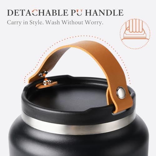 Vacuum Insulated Food Jar Wide Mouth Food Thermo丨24oz丨Matte Black