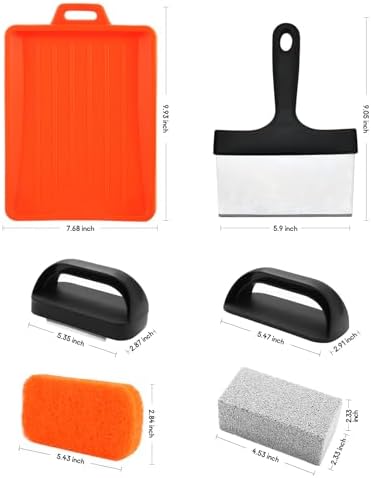 Griddle Cleaning Kit, 18-Piece Flat Top Grill Tool Set
