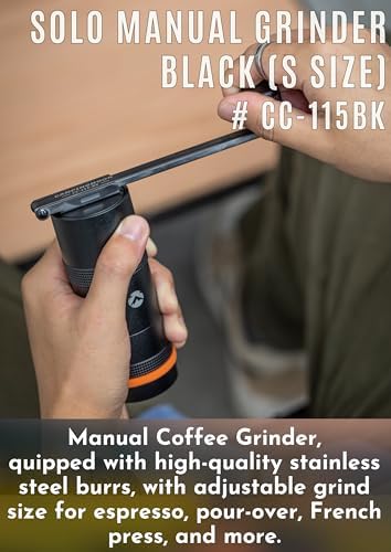CAMPINGMOON CC-115-BK Manual Coffee Grinder, 15g