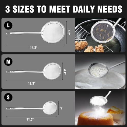 Walfos Fat Skimmer Spoon, Stainless Steel Fat skimmer For Cooking, 3"